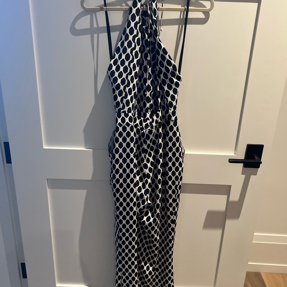 Silk Romper black and white silk - Picture 4 of 4